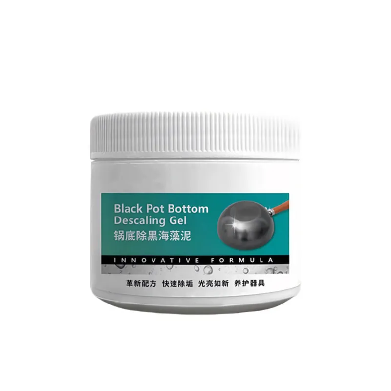 Seaweed Mud Mask Pot Bottom Cleaner – Heavy Duty Carbon Remover & Stainless Steel Polish, Removes Black Burnt Stains, Grease & Grime from Cookware, Restores Shine